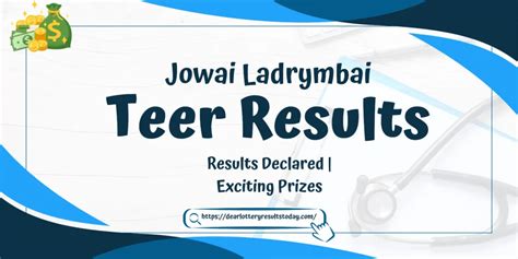 jowai ladrymbai teer previous result 2019